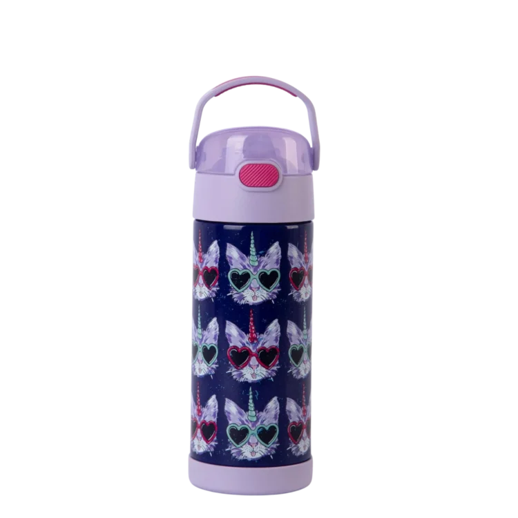 Botella Funtainer Thermos 410ml con Estampa - Cool Caticorns