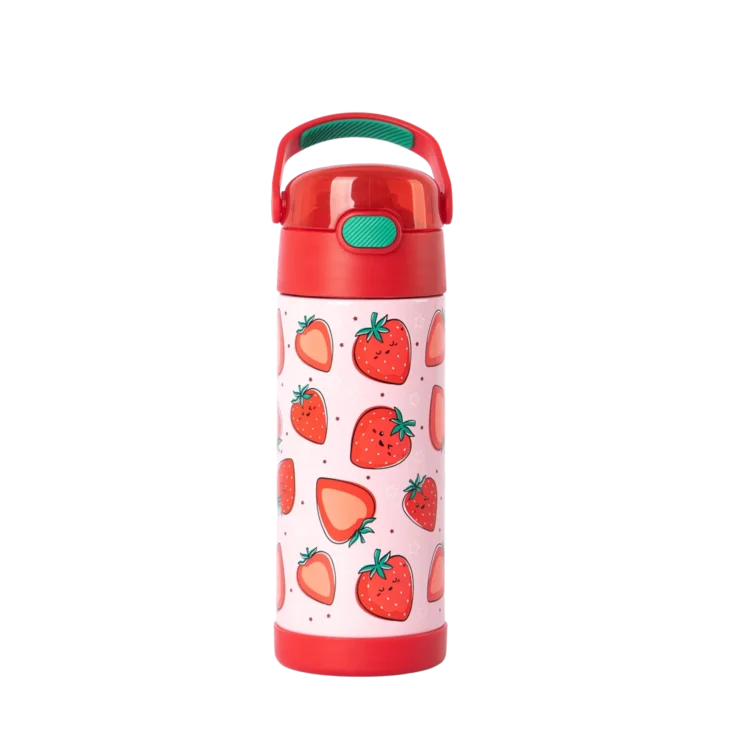 Botella Funtainer Thermos 410ml con Estampa - Strawberry Smile