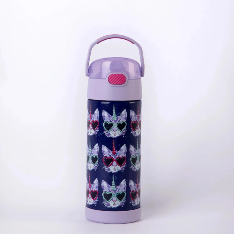Botella Funtainer Thermos 410ml con Estampa - Cool Caticorns