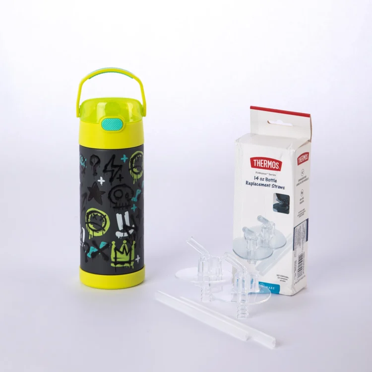 Combo Botella Infantil Funtainer de 410ml + Pico de Repuesto