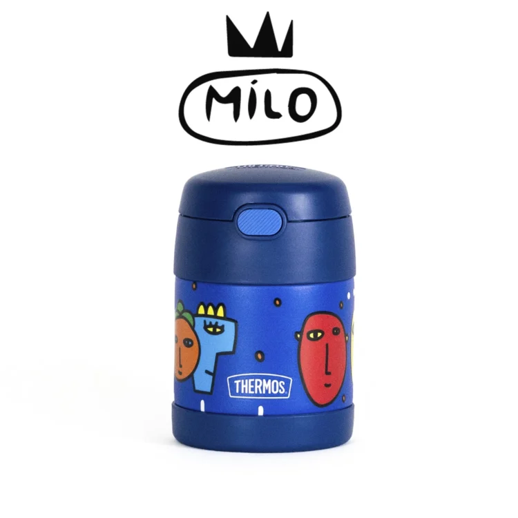 Contenedor de Comida Infantil Funtainer Thermos 290ml Capsula Milo Lockett - Azul