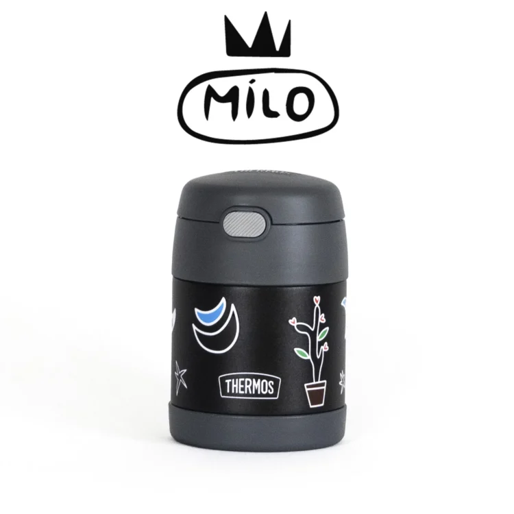 Contenedor de Comida Infantil Funtainer Thermos 290ml Capsula Milo Lockett - Gris